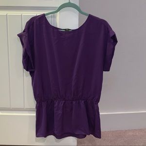 Purple Peplum Top